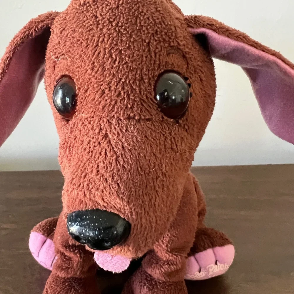 Cabbage Patch Kids Adoptimals Brown Dachshund Dog Plush Pink Paws Xavier Roberts